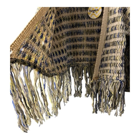 Hayden Women's Multicolor Knit Open Front Cardigan Size Large - Picture 5 of 8